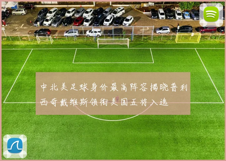 中北美足球身价最高阵容揭晓普利西奇戴维斯领衔美国五将入选